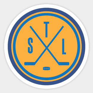 STL Hockey Yellow Sticker